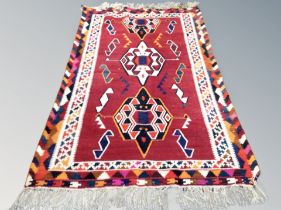 An Iranian flatweave rug 260 cm x 148 cm