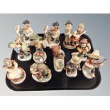 Eleven West German Friedel figures