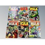 Marvel Comics : The Incredible Hulk issues 121 to 126,