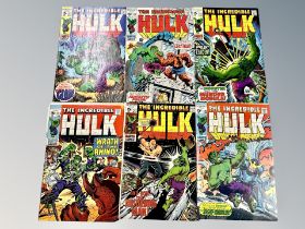 Marvel Comics : The Incredible Hulk issues 121 to 126,
