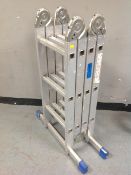 An aluminium multi purpose ladder