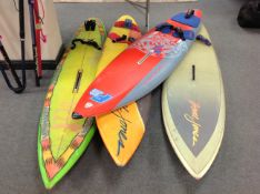 Four Kayaks and a quantity of related sailing equipment,