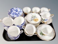 A Royal Stafford Roses to Remember part tea service and Maxwell and Williams part tea service