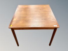 A Danish teak square coffee table 65 cm wide