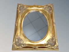 Two contemporary gilt framed mirrors