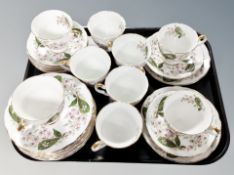 Twenty seven pieces of Royal Stafford tea china