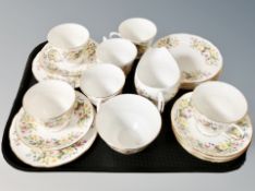 Twenty pieces of Colclough tea china