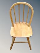 A spindle backed child's chair