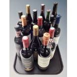 Fourteen bottles of alcohol including Chianti, Fitou,