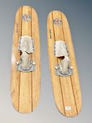 A pair of mid century Kathco stunt water skis