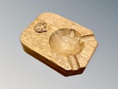 Foxman : A Malcom Pipes English oak ashtray, 7.5 cm x 10.