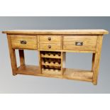 A contemporary oak dresser,