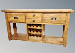 A contemporary oak dresser,