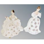Two Royal Doulton figures - My Love HN 2339 and Summer Rose HN 3309