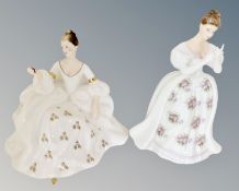 Two Royal Doulton figures - My Love HN 2339 and Summer Rose HN 3309