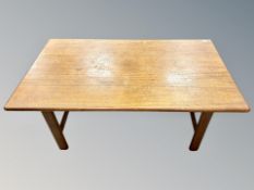 A Danish teak rectangular coffee table,