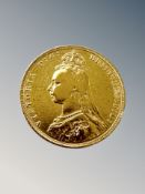 An 1889 Victorian full gold sovereign