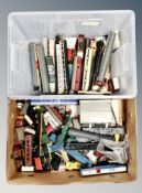 Two boxes of assorted die cast locomotives, Mainline,