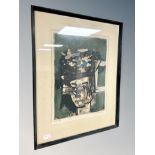 Olson : limited edition signed colour print of a horse race,