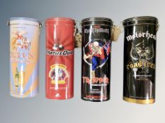 Four Beer & Glass Collector's Sets in Presentation Cans : Iron Maiden Trooper Premium Beer,