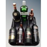 Seven various bottles of alcohol including Taylor's vintage port 1996, Cognac, St.