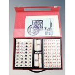 A Mahjong set in fitted box