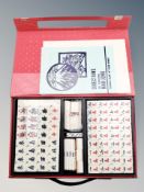 A Mahjong set in fitted box
