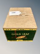 A paper sealed pack of mid century Gold Leaf Honey Dew plain cigarettes (4 x 50's)