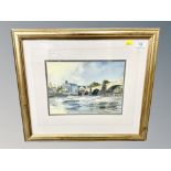 Alan Reed : Old Bridge, Haydon Bridge, watercolour, signed, 22 cm x 29 cm, framed.
