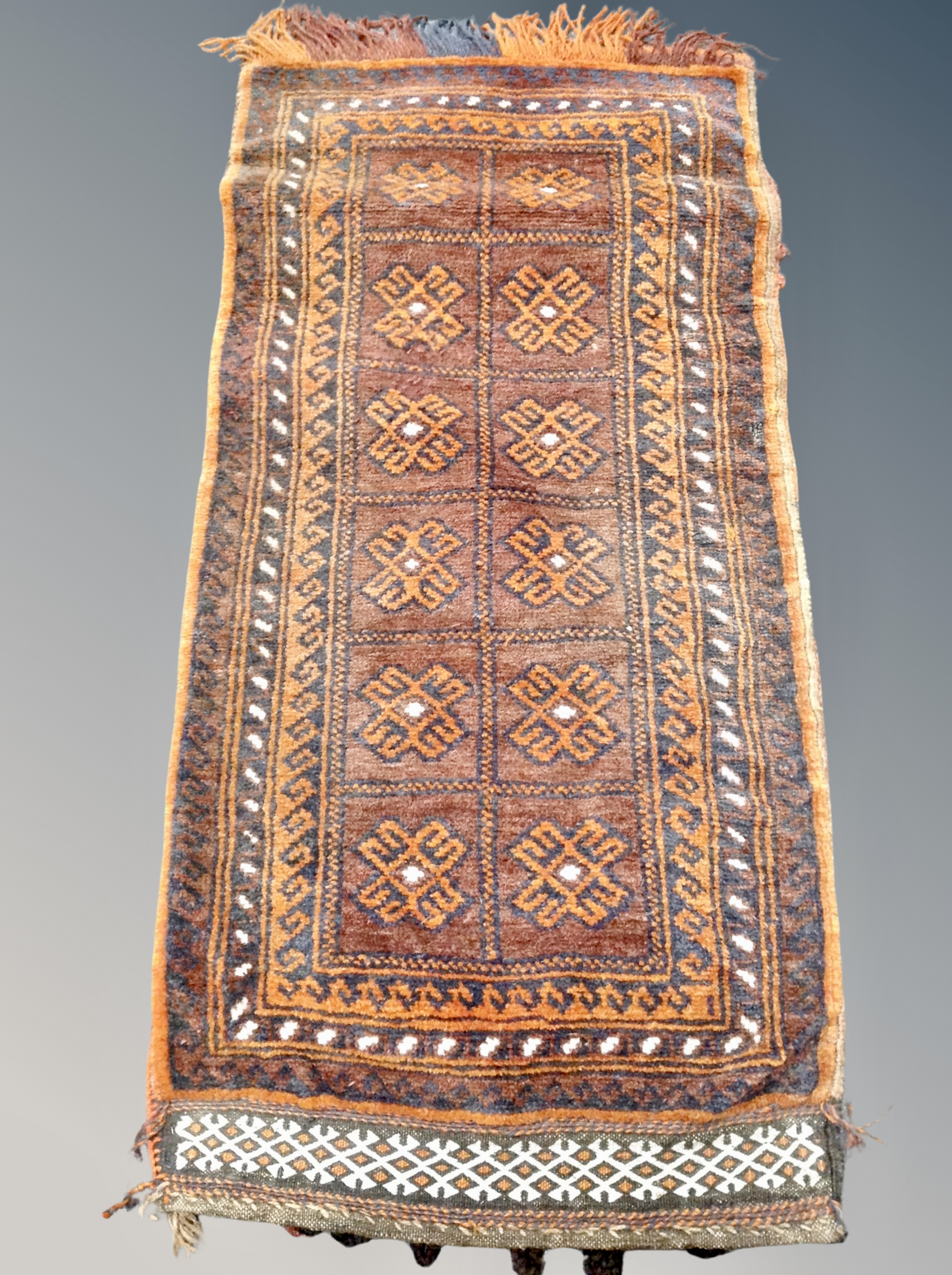 An Afghan Balouch bagface,