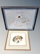 Two framed prints depicting Morpeth Fox Hounds,