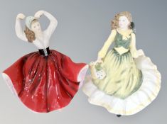 Two Royal Doulton figures - Karen HN 3270 and April HN 3693