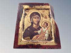 A Russian style religious icon,