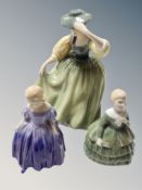 Three Royal Doulton figures : Buttercup HN 2309,
