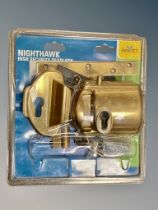 A Nighthawk high security deadlock, un-used.