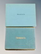 Two packs of Tiffany & Company playing cards in original box