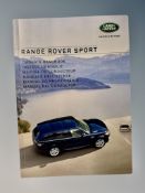 Ten Range Rover Sport Driver's Manuals/Owner Booklets in Original Wallets.