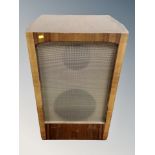 A vintage Regentone walnut cased speaker