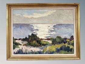 Danish school, Coastal view, oil on canvas,