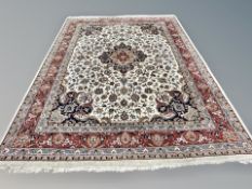 An Isfahan carpet, central Iran,