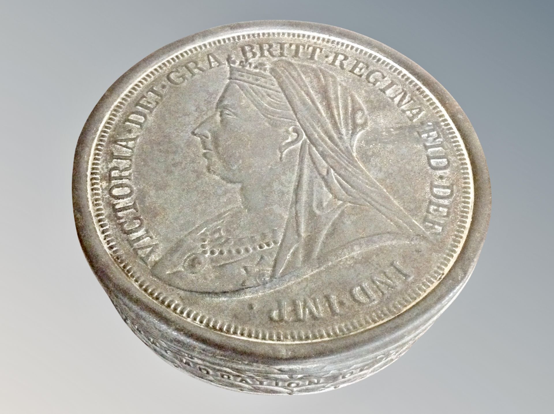 A Queen Victoria 1837 - 1897 Coronation tin,