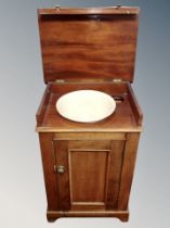 A Victorian mahogany wash stand cabinet