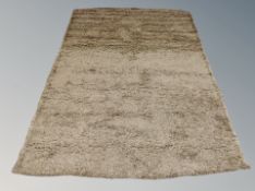 A Unique Look contemporary brown shaggy pile rug,