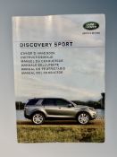 Ten Land Rover Discovery Sport Driver's Manuals/Owner Booklets in Original Wallets.