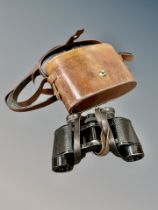 A pair of early 20th century Carl Zeiss binoculars 8 x 24, in leather case.