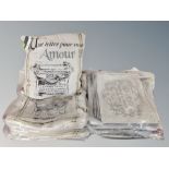 A quantity of Parker and Ash Amour and Parfumerie cushion covers,
