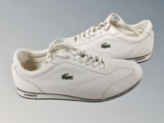 A pair of Lacoste sport trainers size UK 10.