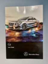 Ten Mercedes-Benz Driver's Manuals/Owner Booklets in Original Wallets : All CLA models.