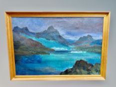 Danish school, Mountain landscape, oil on canvas,