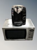 A Panasonic inverter microwave and a Bosch coffee machine